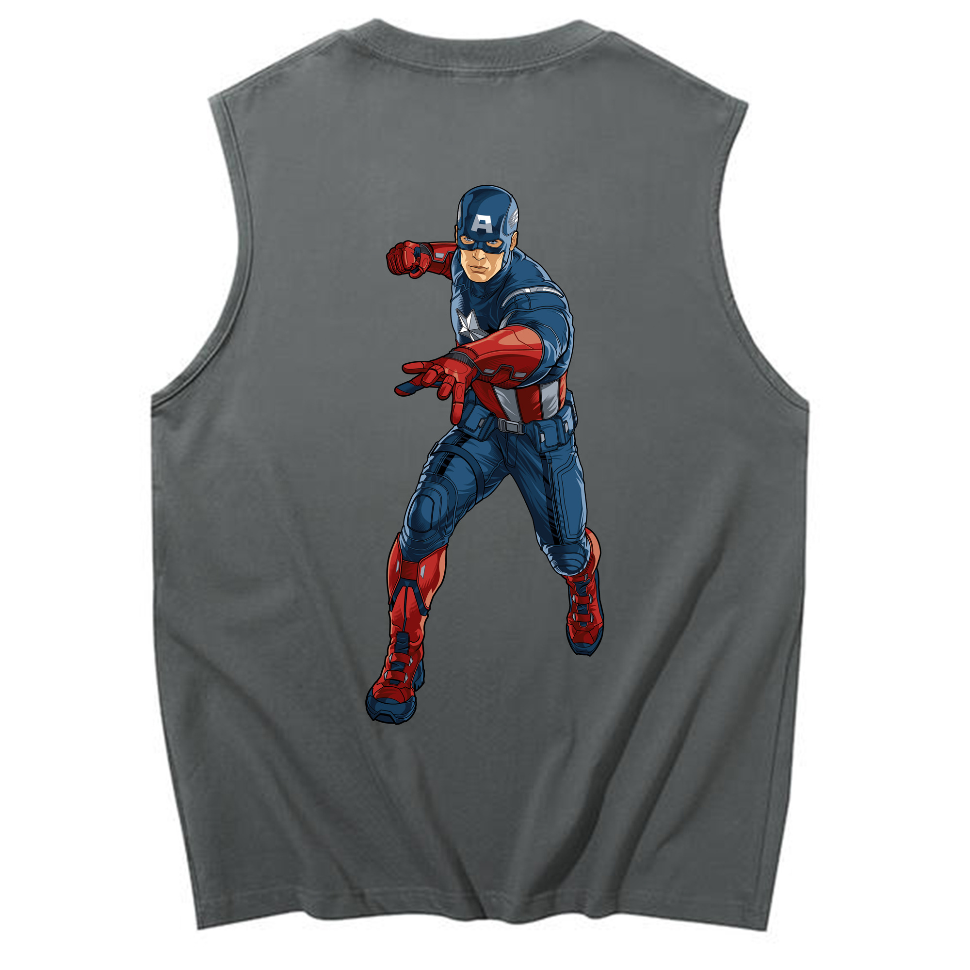 （画像用） アベンジャーズ The Avengers コットン100％タンクトップ（背面プリント）